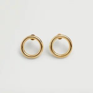 Embossed hoop earrings