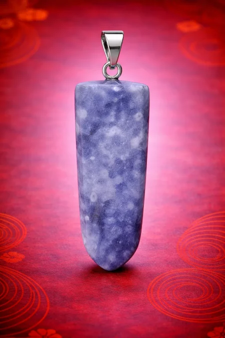 Colgante de cuarzo azul punta pequeña