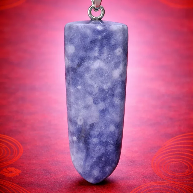 Colgante de cuarzo azul punta pequeña