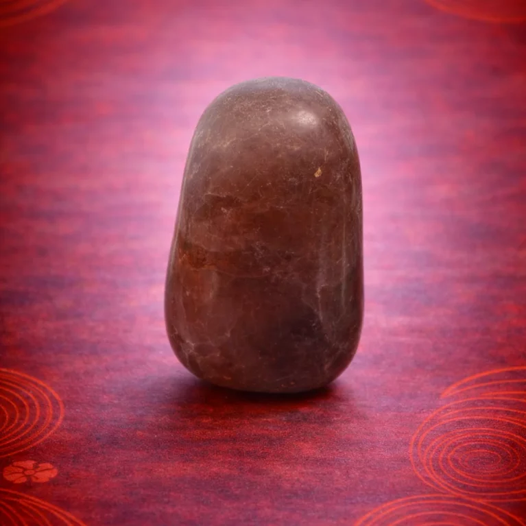 Colgante rodado de ágata agujereado