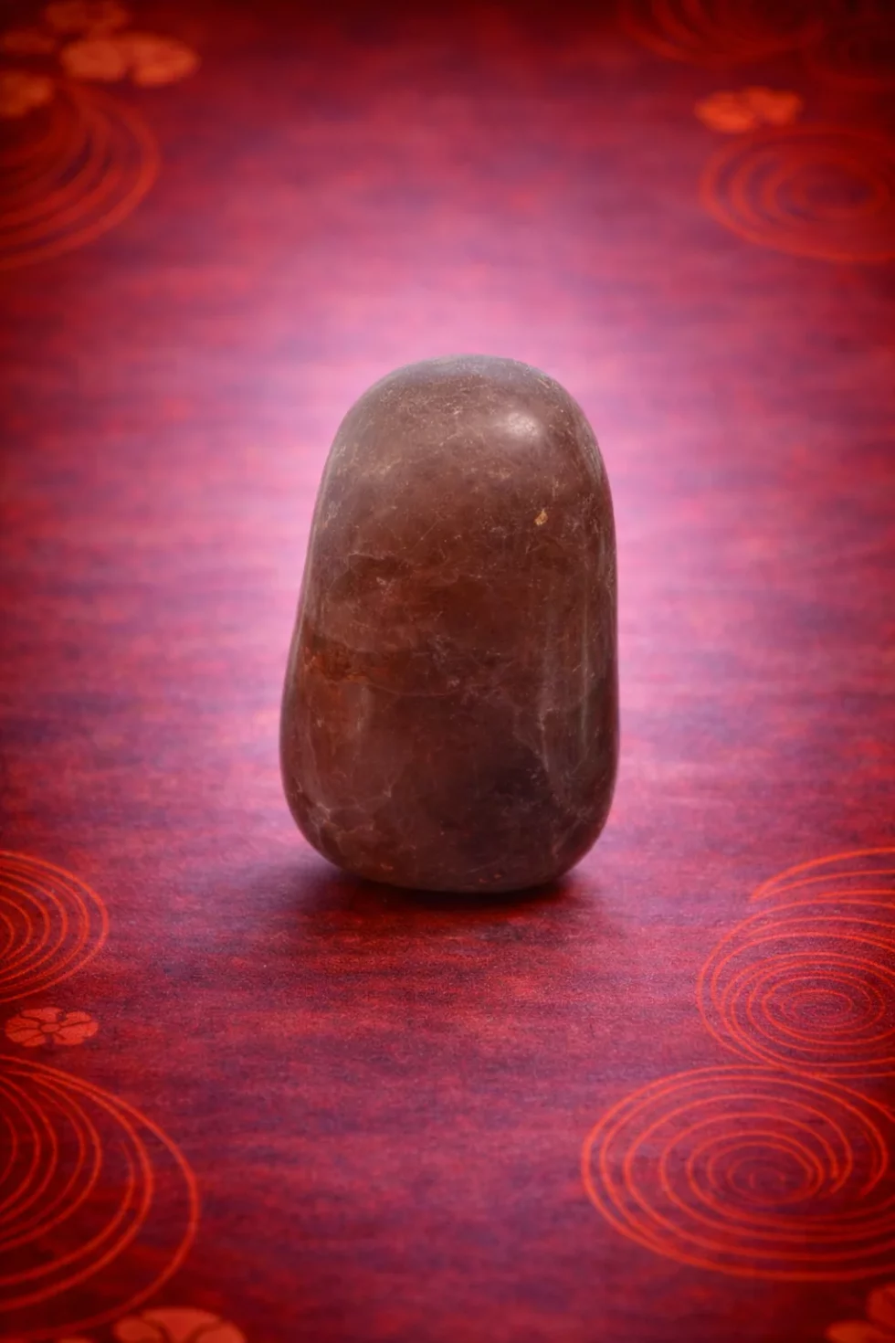 Colgante rodado de ágata agujereado