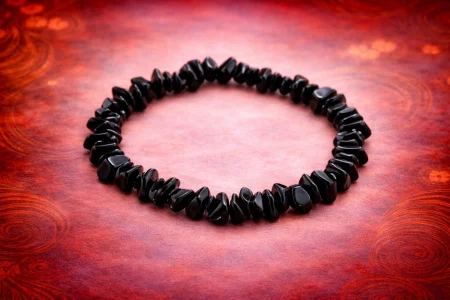 Pulsera de turmalina negra