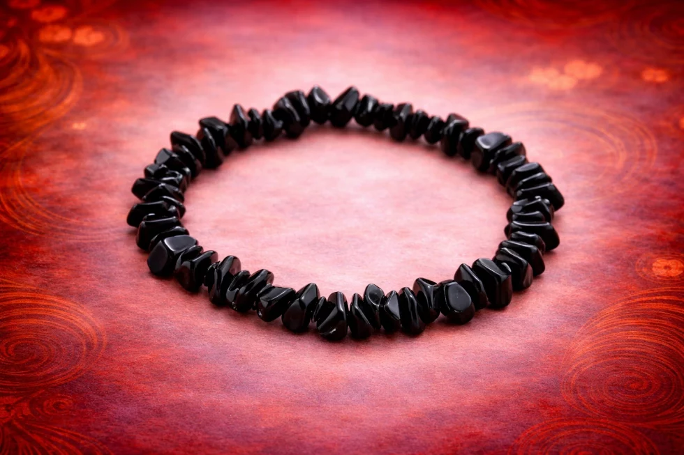 Pulsera de turmalina negra