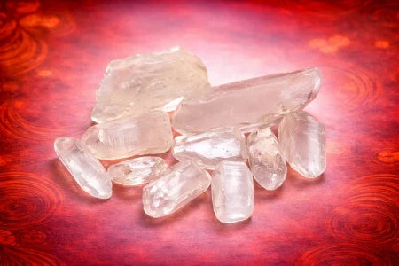 Puntas de cuarzo blanco